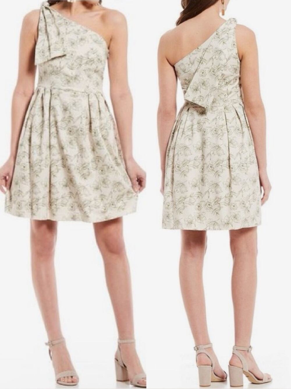Gianni Bini Floral One Shoulder Dress size 2